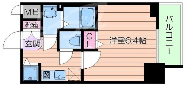 プレサンス南森町ライズの物件間取画像